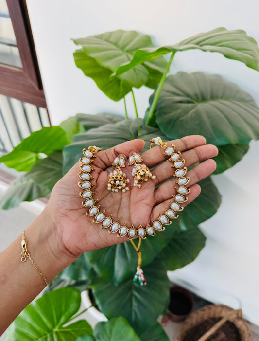 pearl mango necklace
