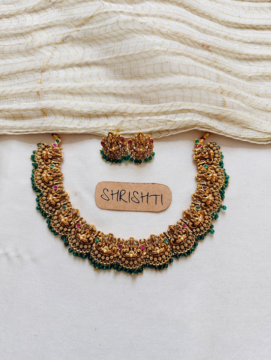 Green Nagasi charm necklace