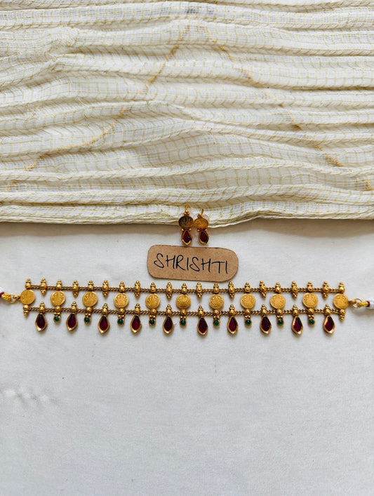 Charm mix coin choker