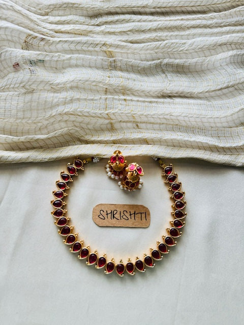 Ruby mango necklace